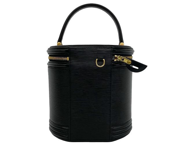 Borsa a mano Louis Vuitton Cannes in pelle Epi Nero - vista 3