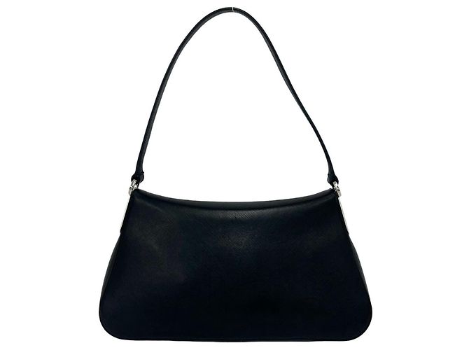 Gancini Borsa in pelle nera Salvatore Ferragamo Nero - vista 3