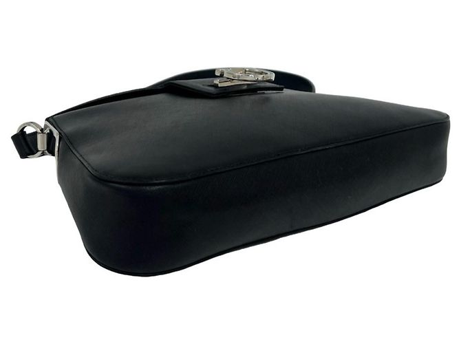 Gancini Borsa in pelle nera Salvatore Ferragamo Nero - vista 7