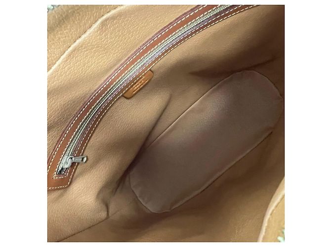 Céline CELINE Vintage Macadam Muster Tote Bag mit Triomphe Logo Braun - Ansicht 9