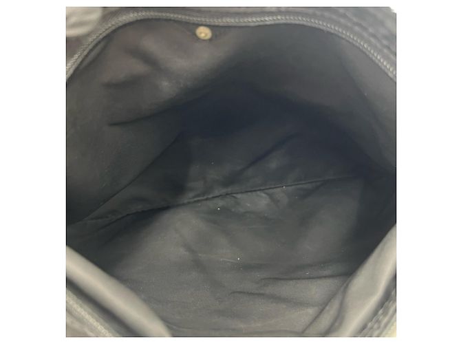 Borsa a tracolla in nylon con logo triangolare Prada Nero - vista 9