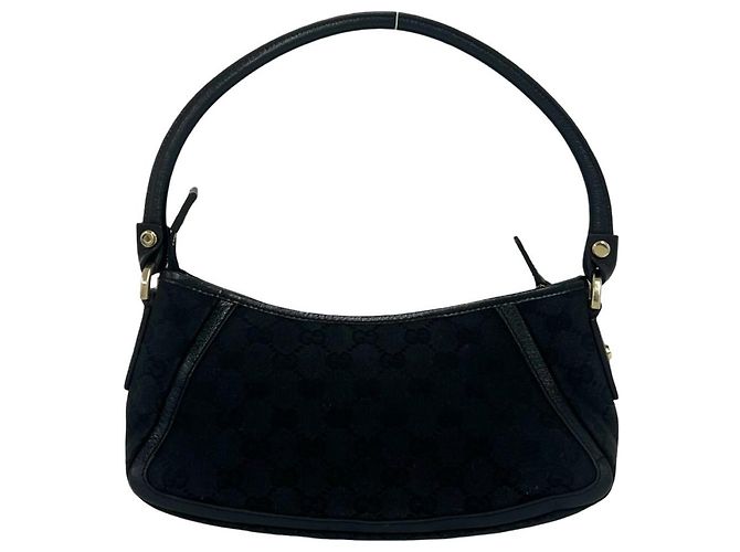 Borsa Gucci Abbey GG Pattern Logo Nero - vista 3