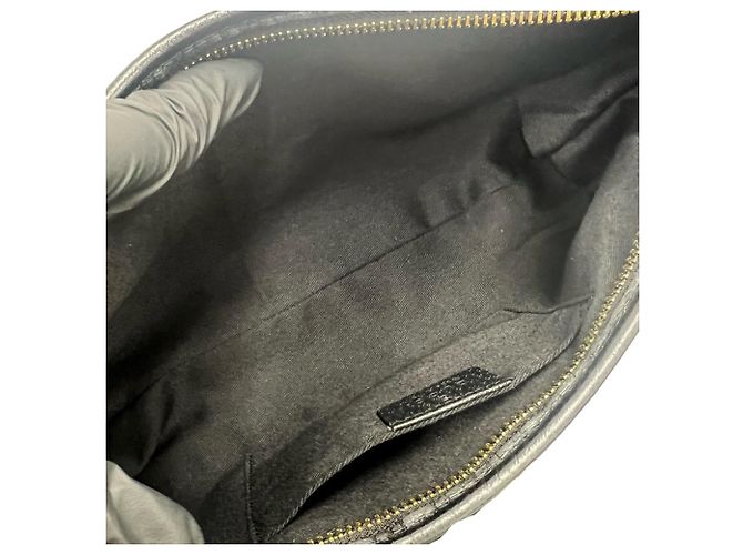Borsa Gucci Abbey GG Pattern Logo Nero - vista 9