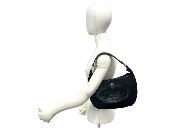 Bolso Prada Tessuto Pocono Negro - vista 2