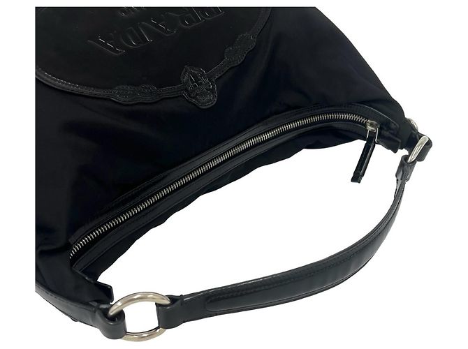 Bolso Prada Tessuto Pocono Negro - vista 4