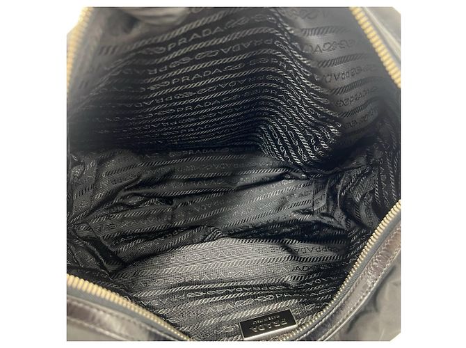 Bolso Prada Tessuto Pocono Negro - vista 9