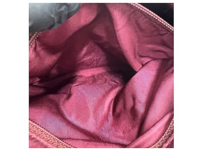 Borsa Mini Boston Christian Dior Rosso Bordò - vista 10