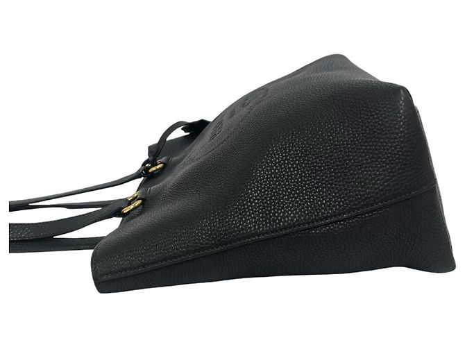 Borsa Tote in pelle con logo impresso Prada Nero - vista 5