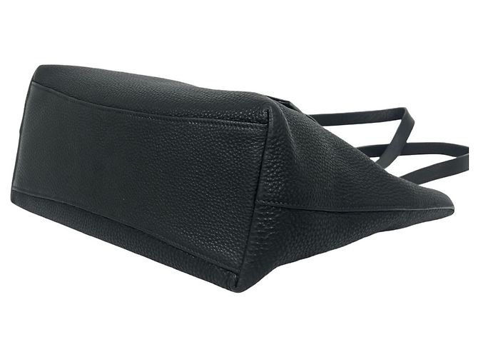 Borsa Tote in pelle con logo impresso Prada Nero - vista 8