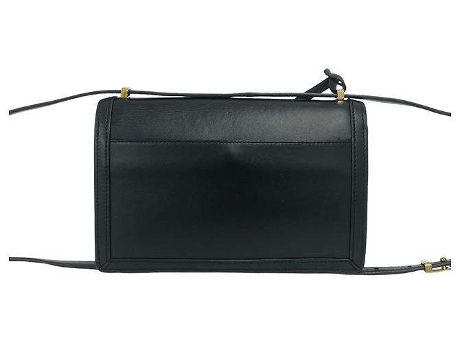 Borsa a tracolla Loewe Barcelona in pelle nera Nero - vista 3
