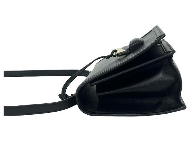 Borsa a tracolla Loewe Barcelona in pelle nera Nero - vista 5