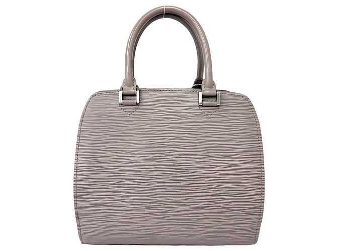 Borsa Louis Vuitton Pont Neuf in pelle Epi Marrone - vista 3