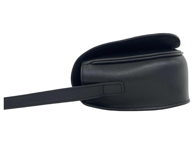 Céline Borsa a tracolla in pelle Celine Folco Triomphe Logo Nero - vista 5