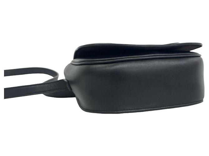 Céline Borsa a tracolla in pelle Celine Folco Triomphe Logo Nero - vista 7
