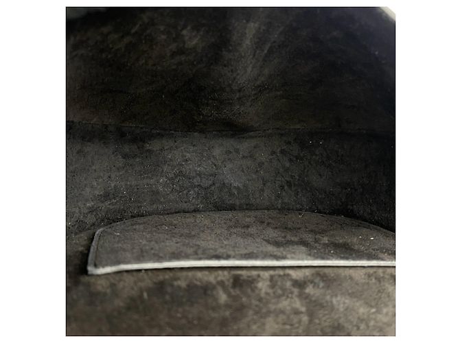 Céline Borsa a tracolla in pelle Celine Folco Triomphe Logo Nero - vista 9
