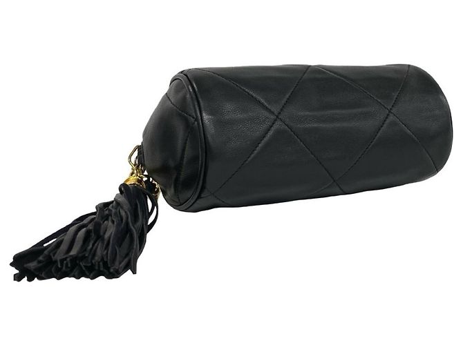Borsa a tracolla Chanel Matelassé Coco Mark Nero - vista 7