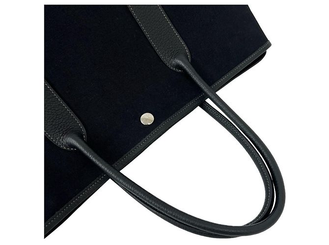 Hermès Borsa Tote HERMES Garden Party PM Nero - vista 4