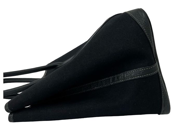 Hermès Borsa Tote HERMES Garden Party PM Nero - vista 5