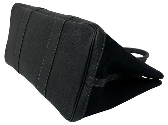Hermès Borsa Tote HERMES Garden Party PM Nero - vista 8
