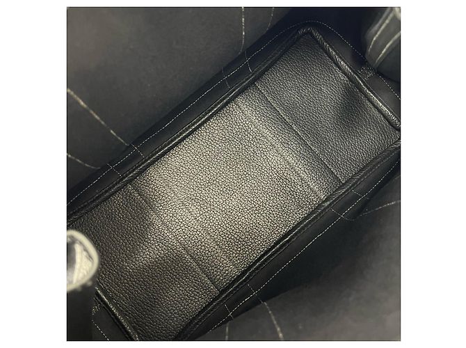 Hermès Borsa Tote HERMES Garden Party PM Nero - vista 9