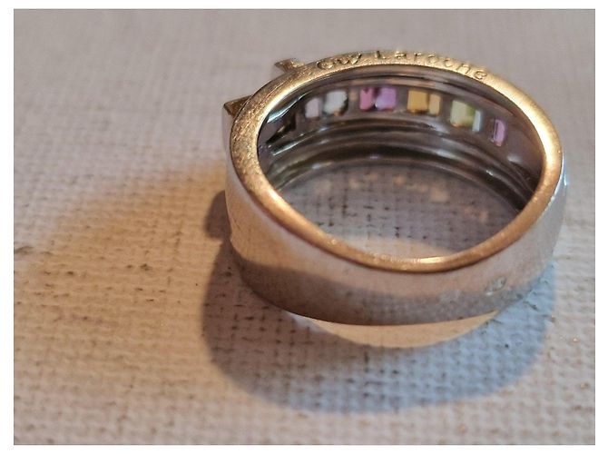 Guy Laroche 750 Weißgold Ring mit Edelsteinen Mehrfarben - Ansicht 5