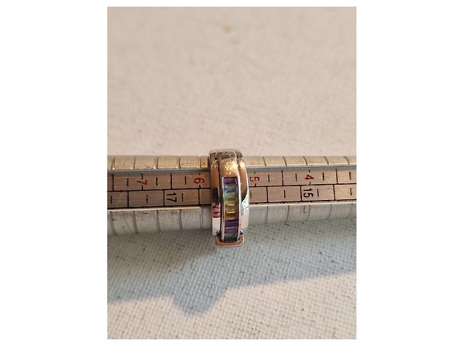 Guy Laroche 750 Weißgold Ring mit Edelsteinen Mehrfarben - Ansicht 9
