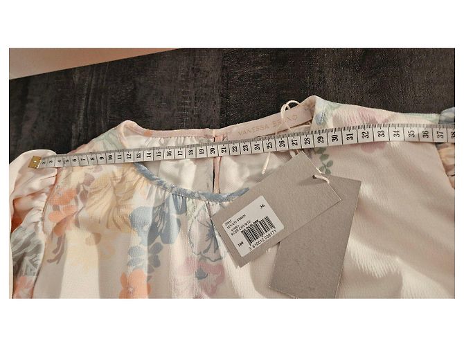 Vanessa Bruno kurzes Blumenprint-Kleid Pink Blau Mehrfarben Beige Grün Orange Gelb - Ansicht 10