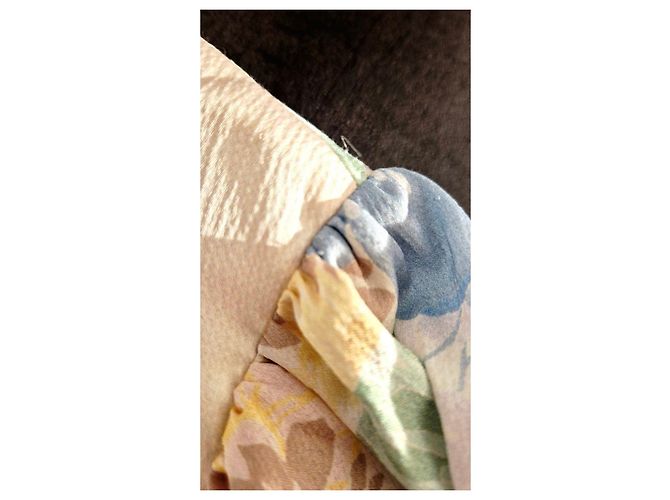 Vanessa Bruno kurzes Blumenprint-Kleid Pink Blau Mehrfarben Beige Grün Orange Gelb - Ansicht 12