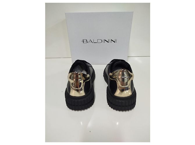 Baldinini Sneakers Pelle Nera e Oro Nero D'oro - vista 4