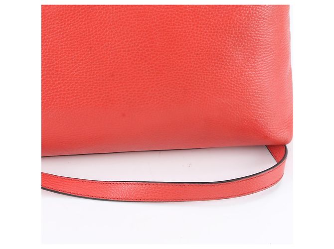 Gucci Bamboo Tassel Leder 2-Way Schultertasche Rot - Ansicht 2