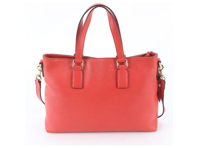 Gucci Bamboo Tassel Leder 2-Way Schultertasche Rot - Ansicht 4