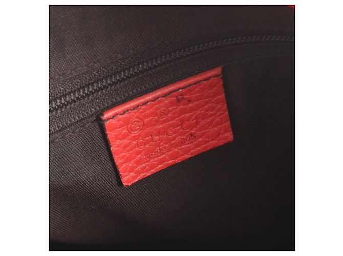 Gucci Bamboo Tassel Leder 2-Way Schultertasche Rot - Ansicht 9