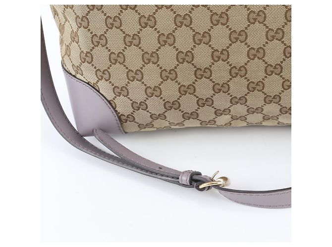 Borsa Gucci GG Canvas Heartbit 269957 Beige Porpora - vista 2