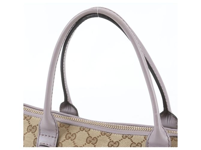 Borsa Gucci GG Canvas Heartbit 269957 Beige Porpora - vista 3