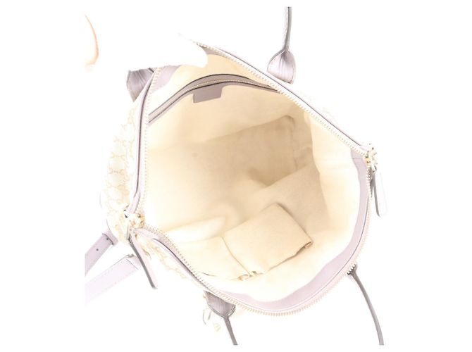 Borsa Gucci GG Canvas Heartbit 269957 Beige Porpora - vista 8