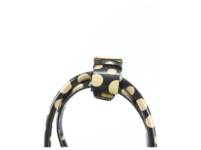 Borsa Tote Louis Vuitton x Yayoi Kusama Dot Infinity Lockit MM Nero Giallo - vista 2
