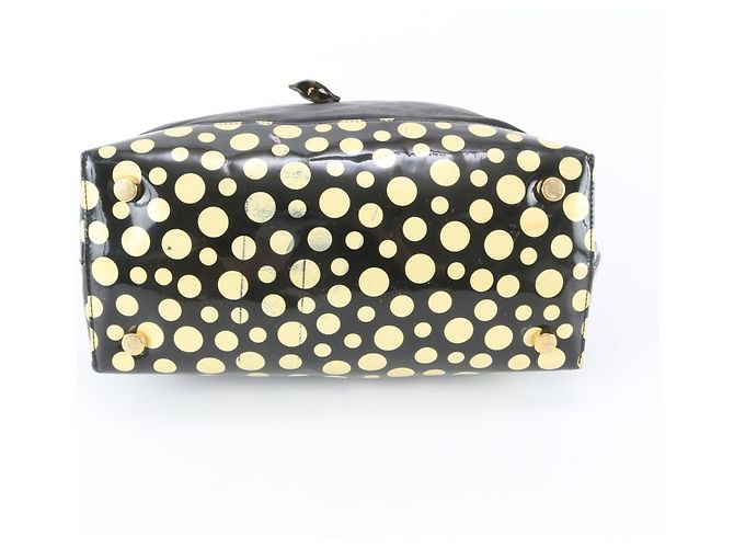 Borsa Tote Louis Vuitton x Yayoi Kusama Dot Infinity Lockit MM Nero Giallo - vista 6