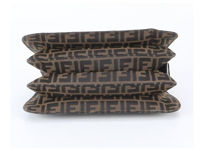 Fendi Zucca Leder-Tote-Bag Braun - Ansicht 6