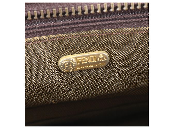 Fendi Zucca Leder-Tote-Bag Braun - Ansicht 8