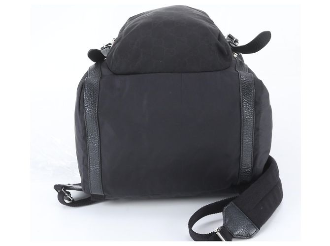 Zaino Gucci GG in nylon e pelle Nero - vista 6