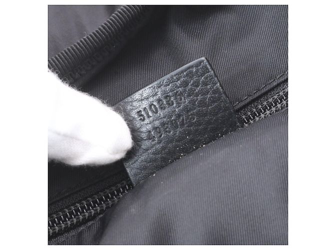 Zaino Gucci GG in nylon e pelle Nero - vista 9
