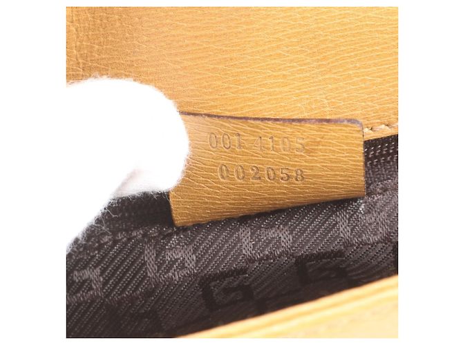 Borsa a tracolla Gucci in pelle marrone con catena - vista 10