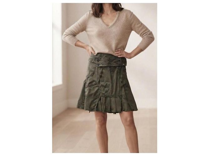 Autre Marque Beiger Kaschmirpullover V-Ausschnitt - Ansicht 3