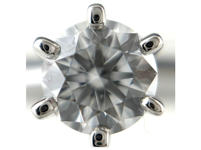 Autre Marque Tiffany & Co. Diamant-Solitärring aus Platin - Ansicht 2