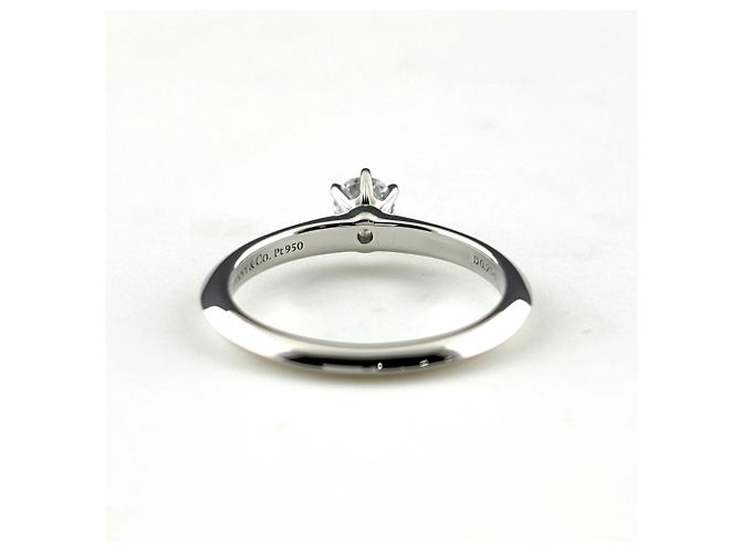 Autre Marque Tiffany & Co. Diamant-Solitärring aus Platin - Ansicht 5