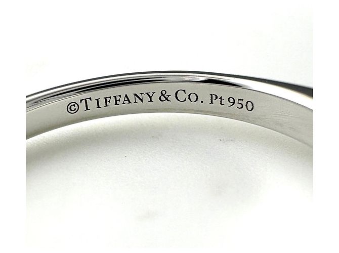 Autre Marque Tiffany & Co. Diamant-Solitärring aus Platin - Ansicht 7