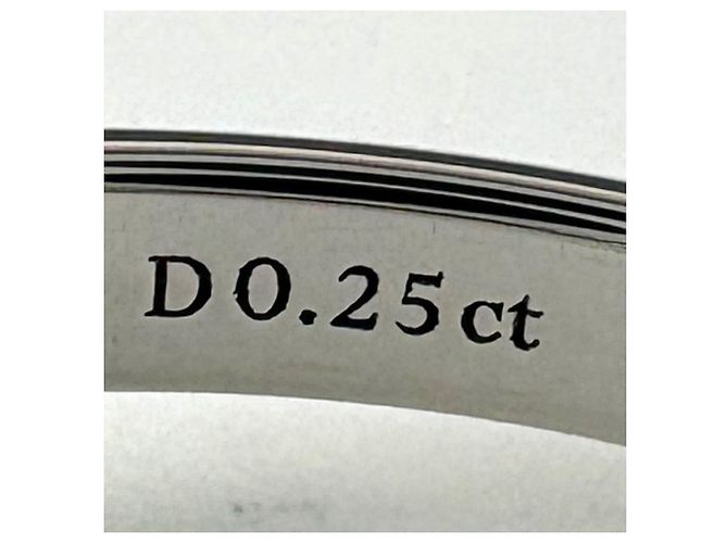 Autre Marque Tiffany & Co. Diamant-Solitärring aus Platin - Ansicht 8