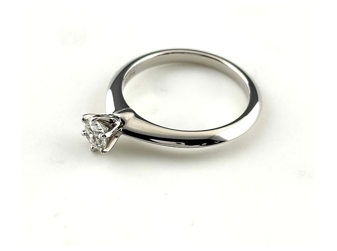 Autre Marque Tiffany & Co. Solitärring aus Platin - Ansicht 3