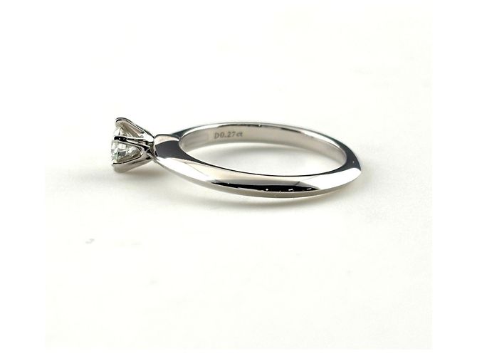 Autre Marque Tiffany & Co. Solitärring aus Platin - Ansicht 4