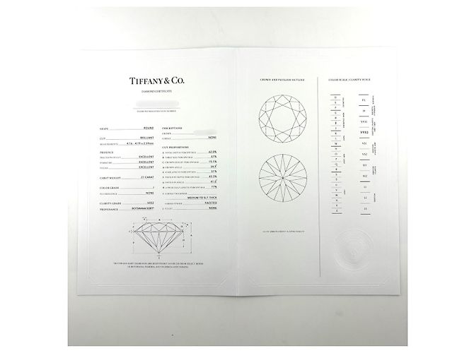 Autre Marque Tiffany & Co. Solitärring aus Platin - Ansicht 9